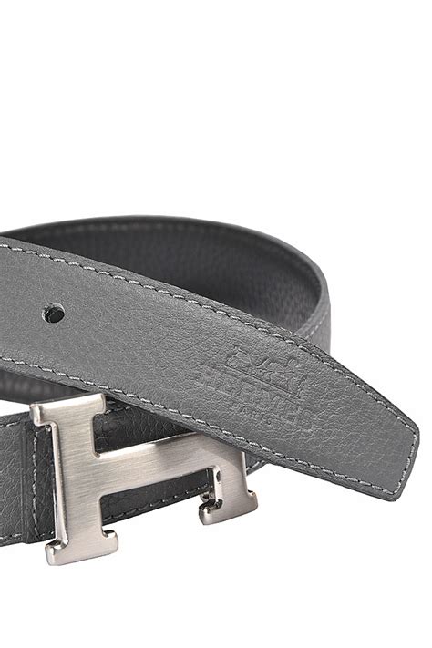 hermes belt grey